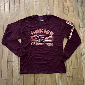 Maroon Virginia Tech long sleeve tshirt